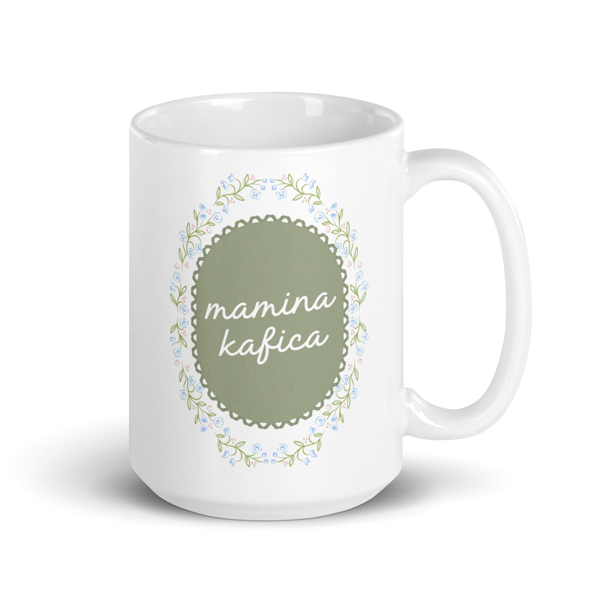Balkan mug reading mamina kafica meaning mom’s little coffee