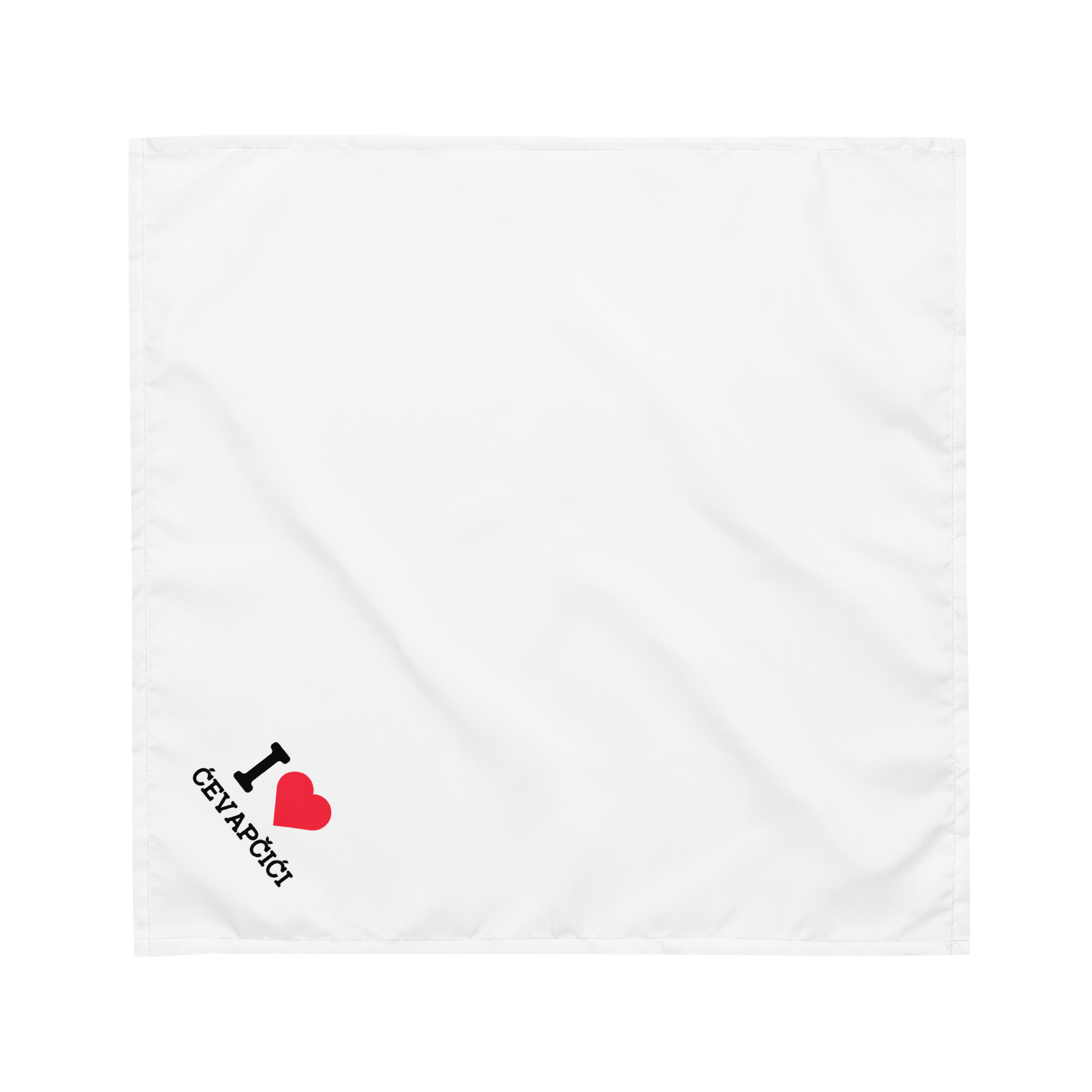 Serbian I ❤️ Ćevapčići Dog Bandana