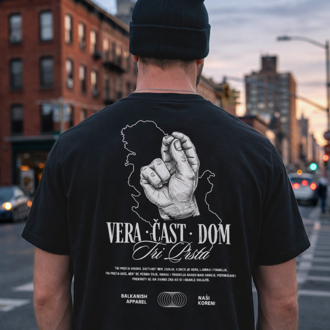 Serbian Tri Prsta Heritage T-Shirt