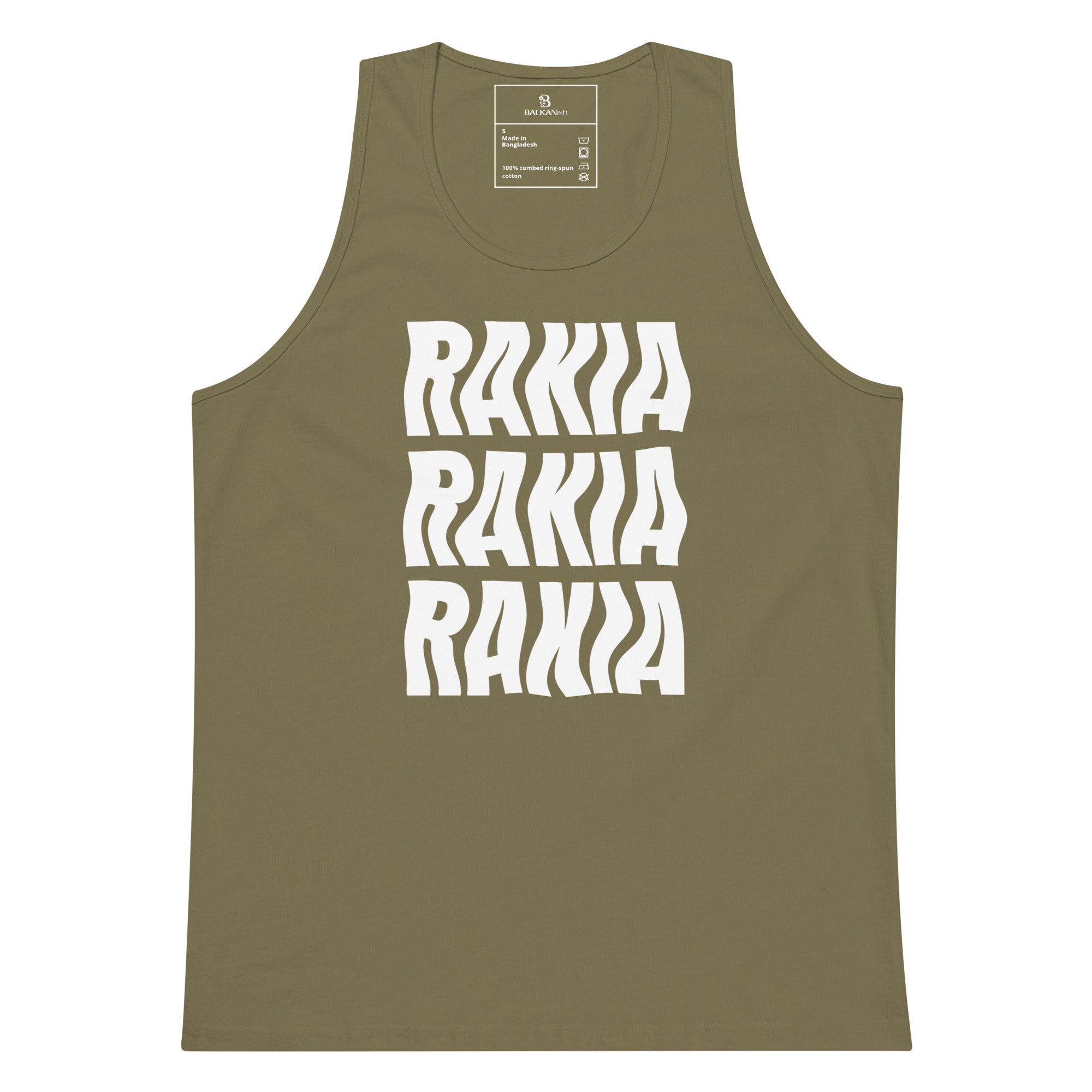 Rakia men’s tank top inspired by Bulgarian culture and traditional fruit brandy