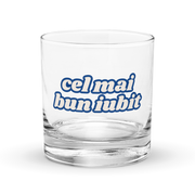 "Best Lover" Rocks Glass (Romanian)