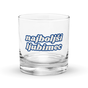 "Best Lover" Rocks Glass (Slovenian)