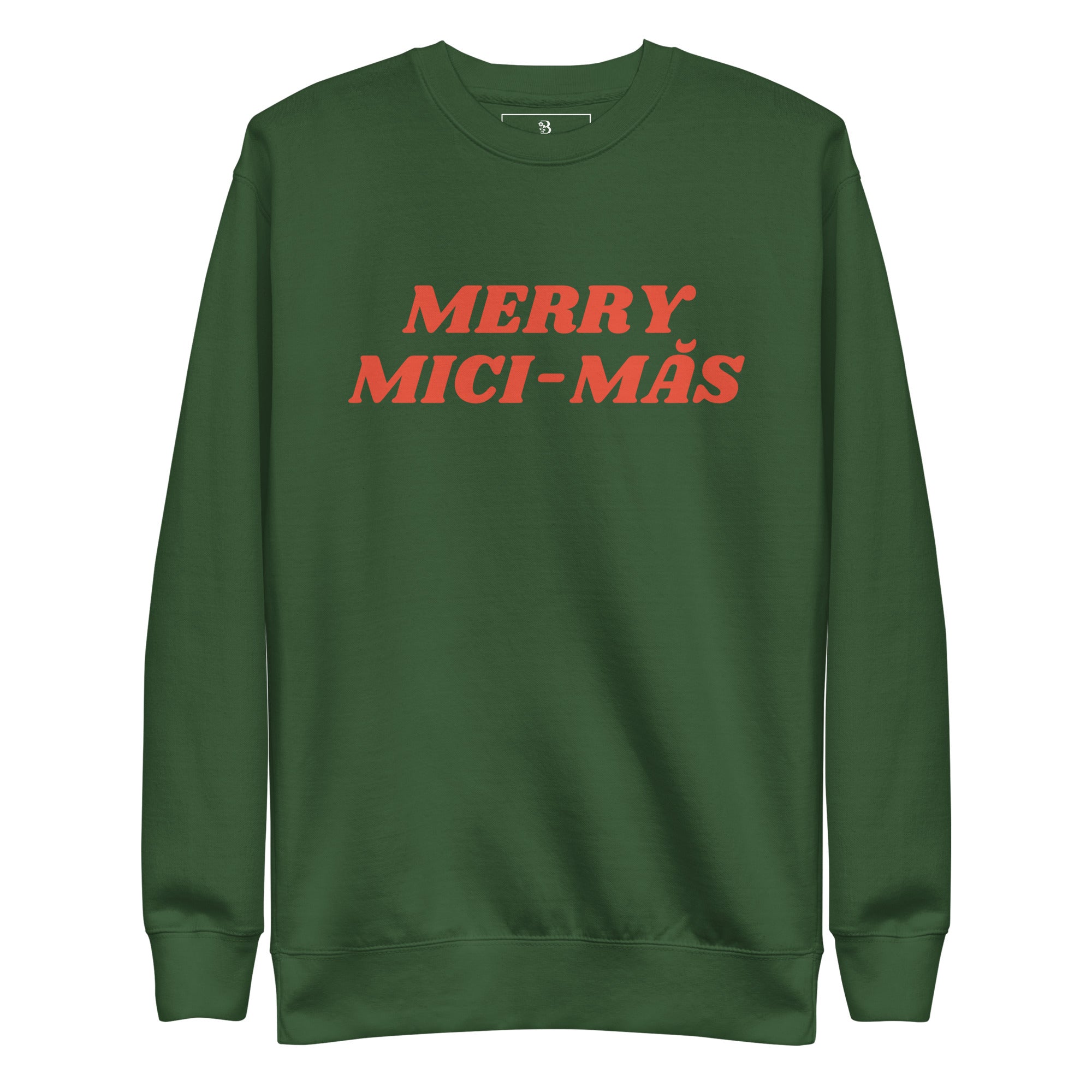 Romanian Christmas sweater with Merry Mici-mas design – Balkanish original