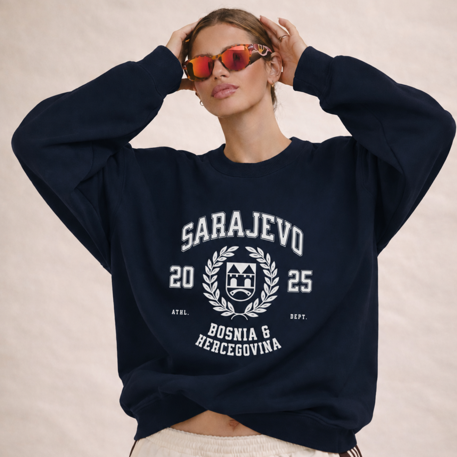 Bosnia Varsity Unisex Crewneck
