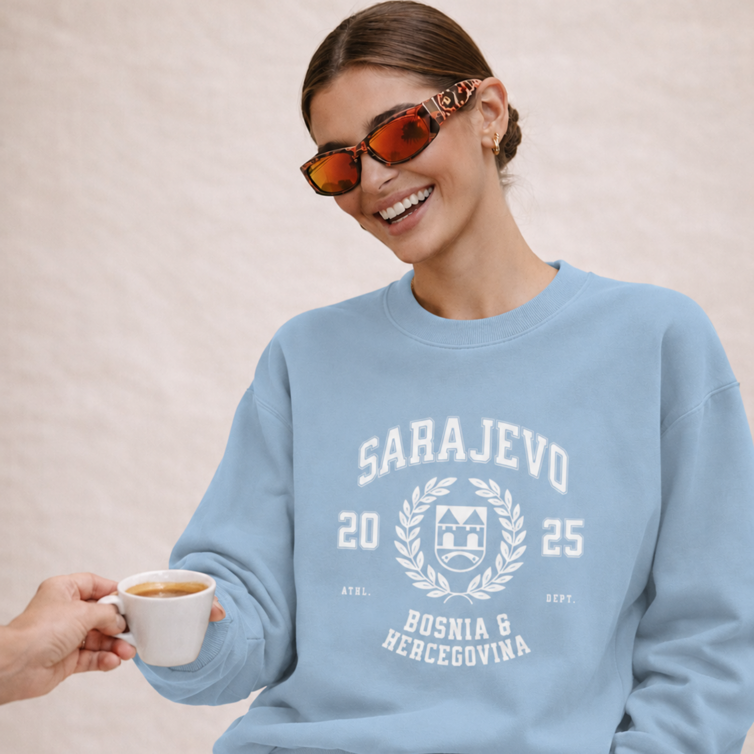 Bosnia Varsity Unisex Crewneck