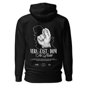 Serbian Tri Prsta hoodie featuring three-finger salute symbol with Vera Čast Dom and Serbia outline