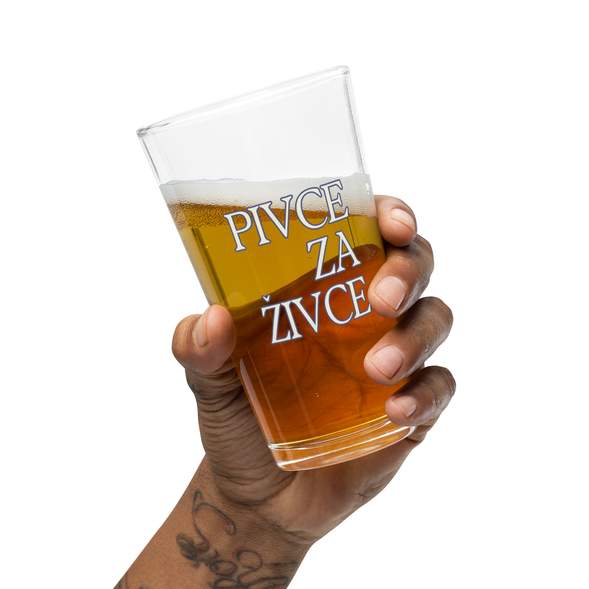 Pivce za Živce Balkan Beer Pint Glass