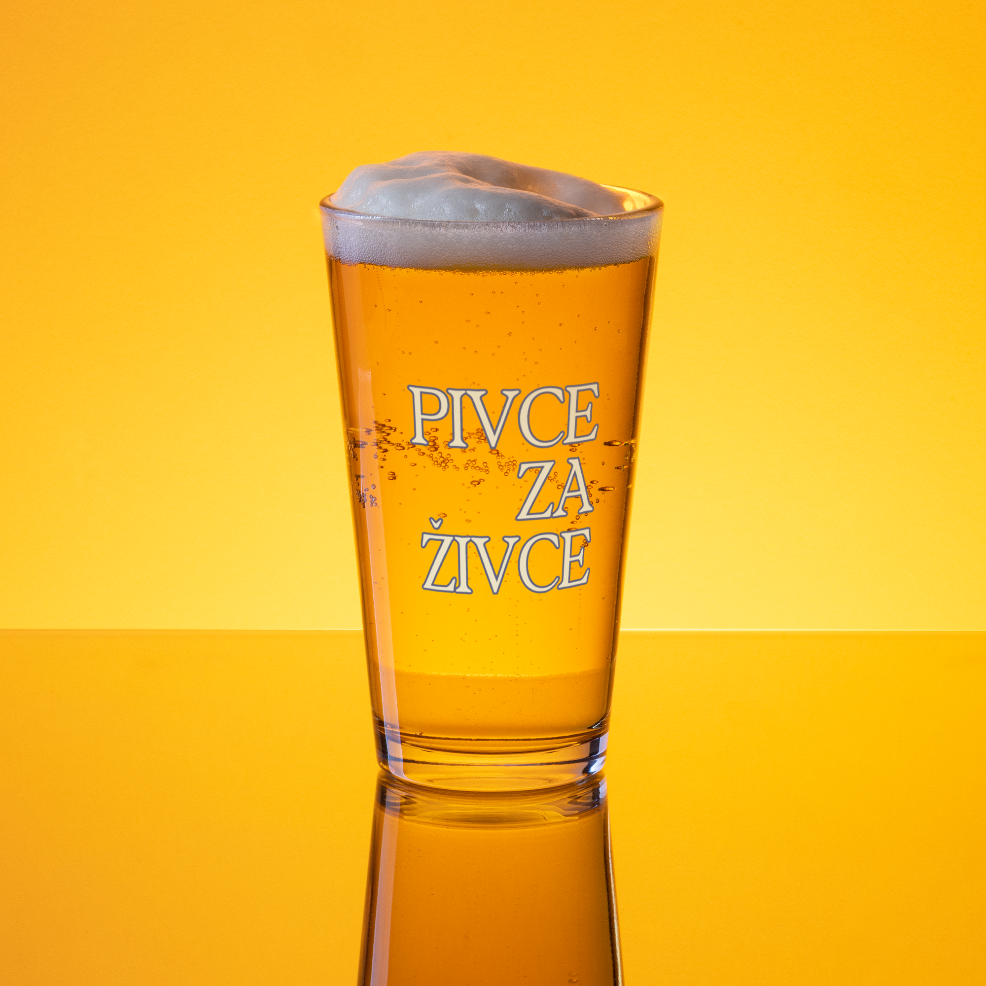 Pivce za Živce Balkan Beer Pint Glass