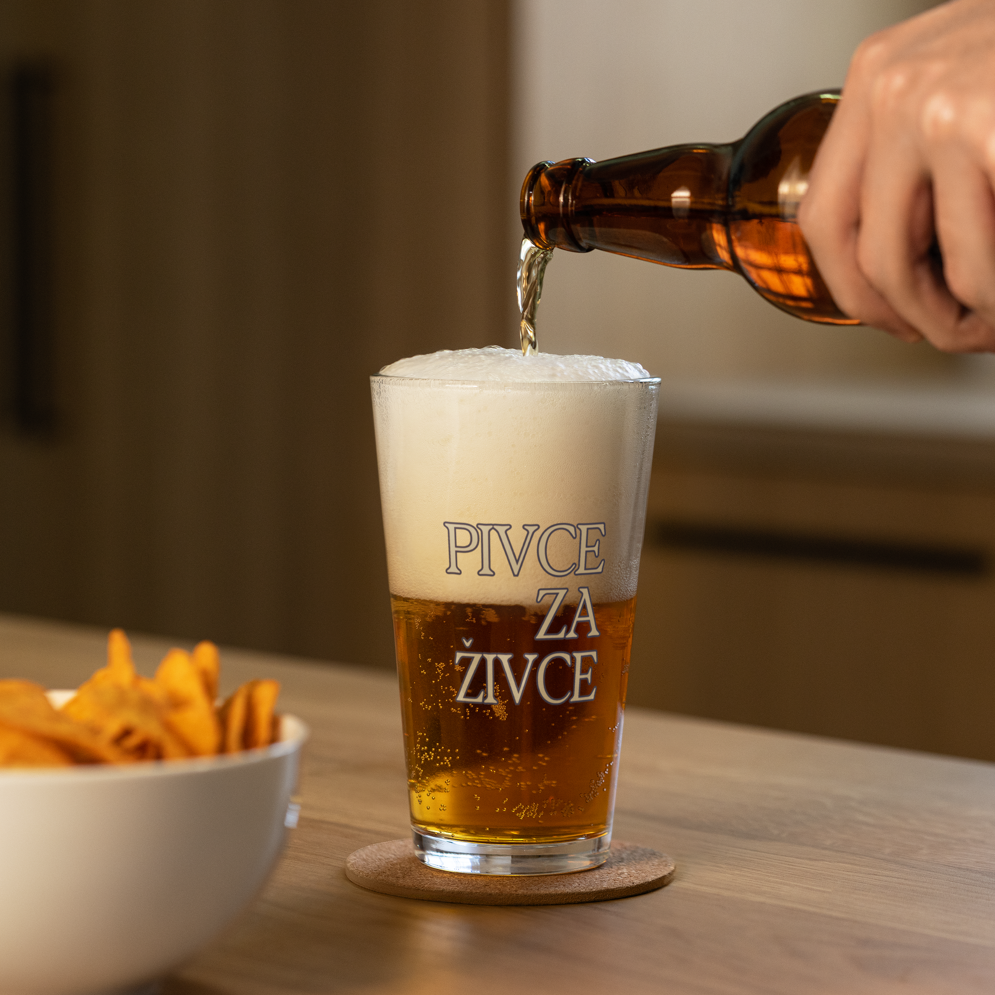 Pivce za Živce Balkan Beer Pint Glass