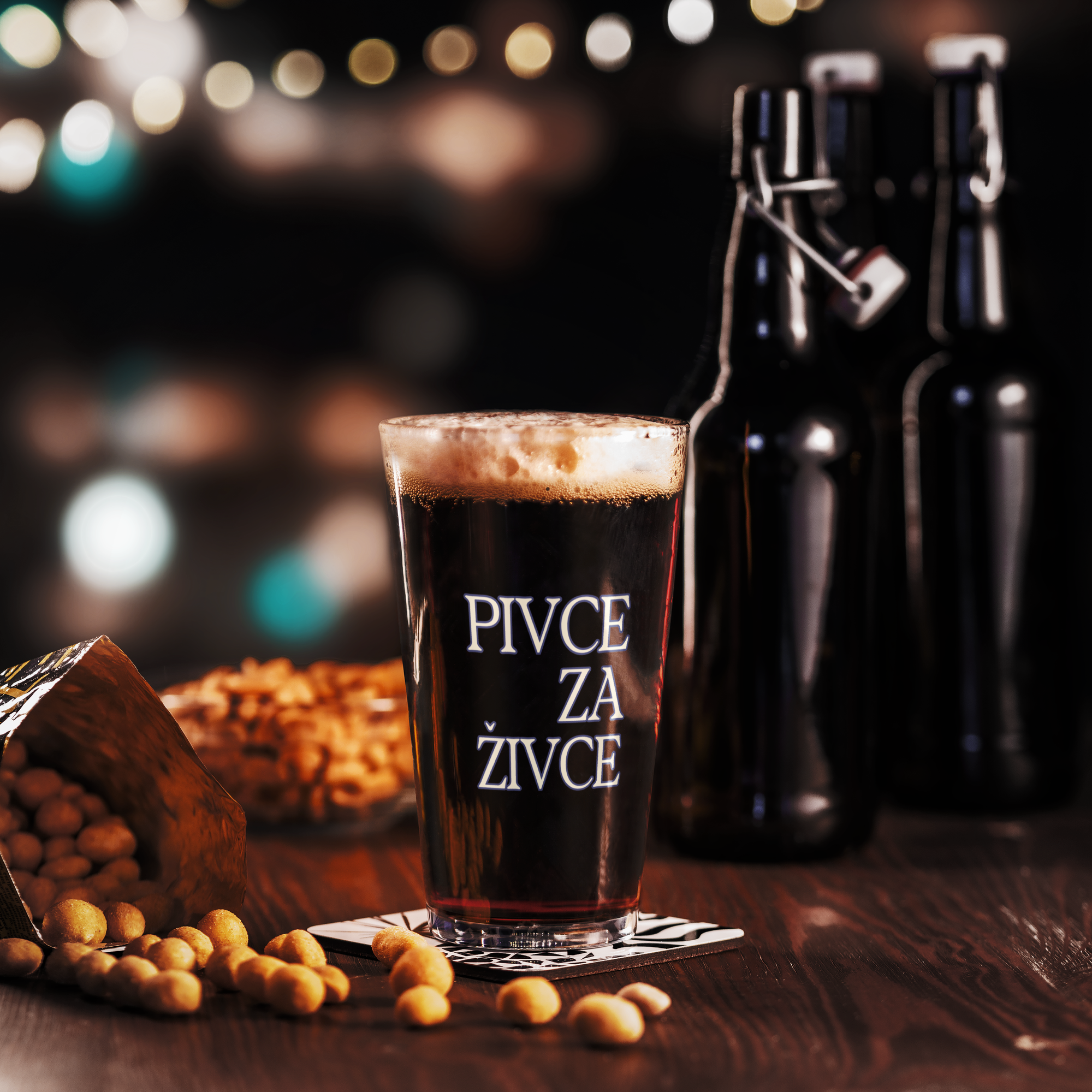 Pivce za Živce Balkan Beer Pint Glass