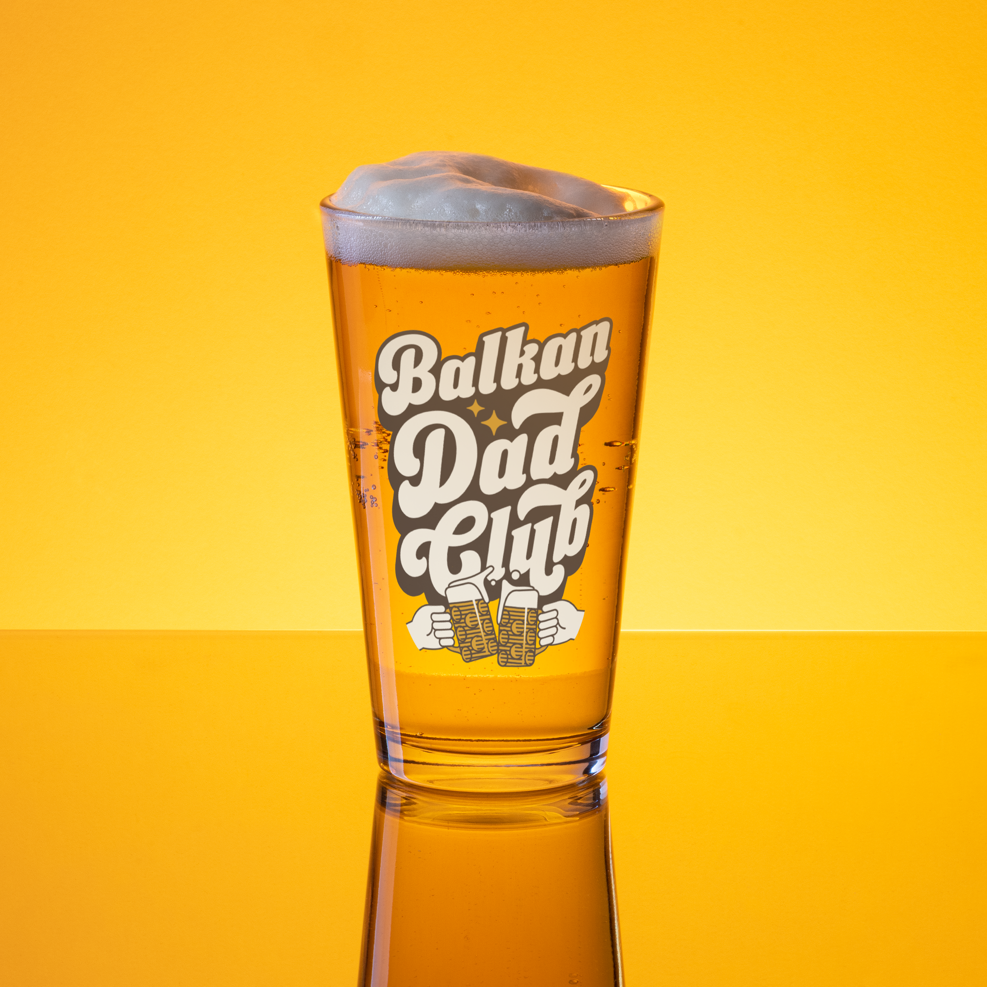 Balkan Dad Club Pint Glass