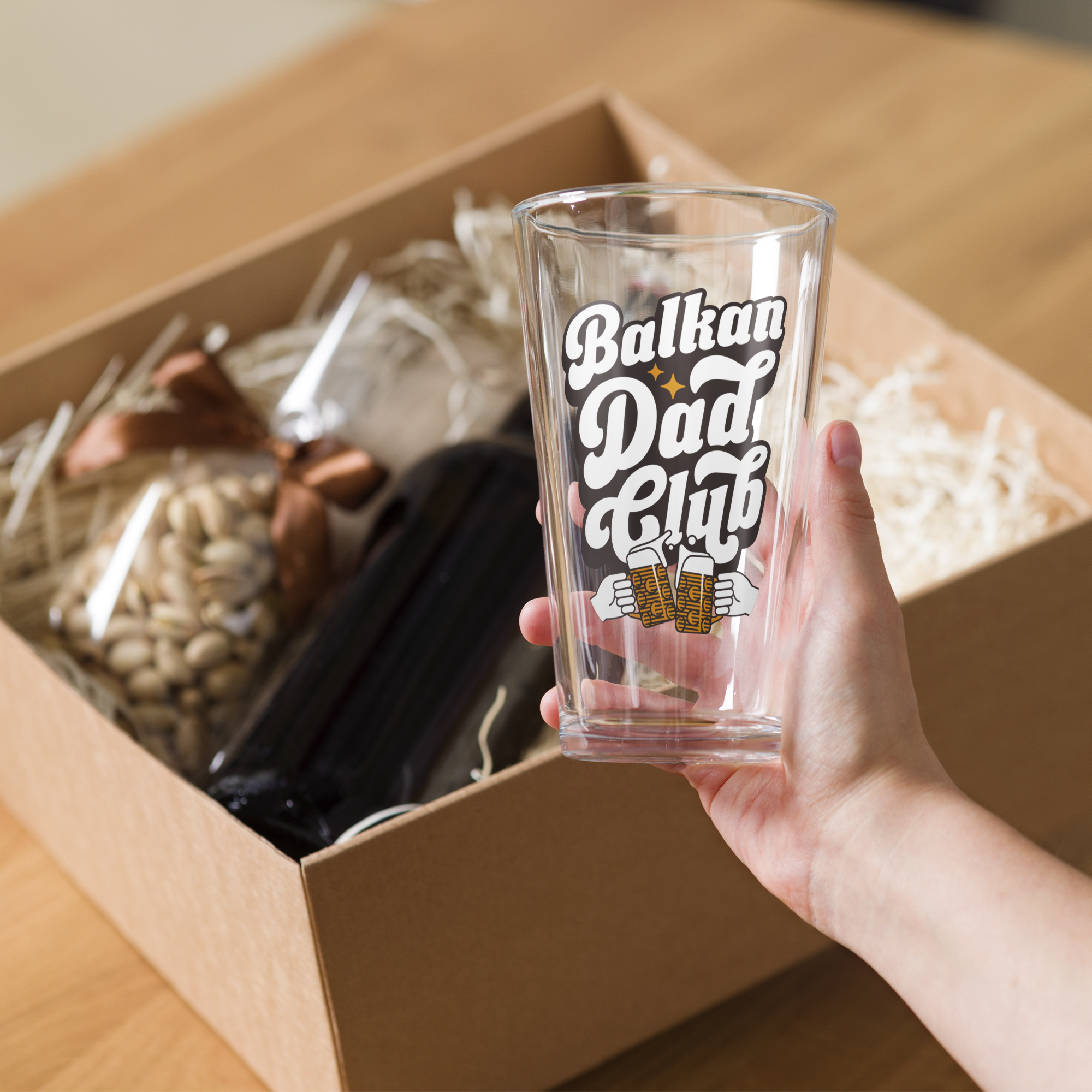 Balkan Dad Club Pint Glass