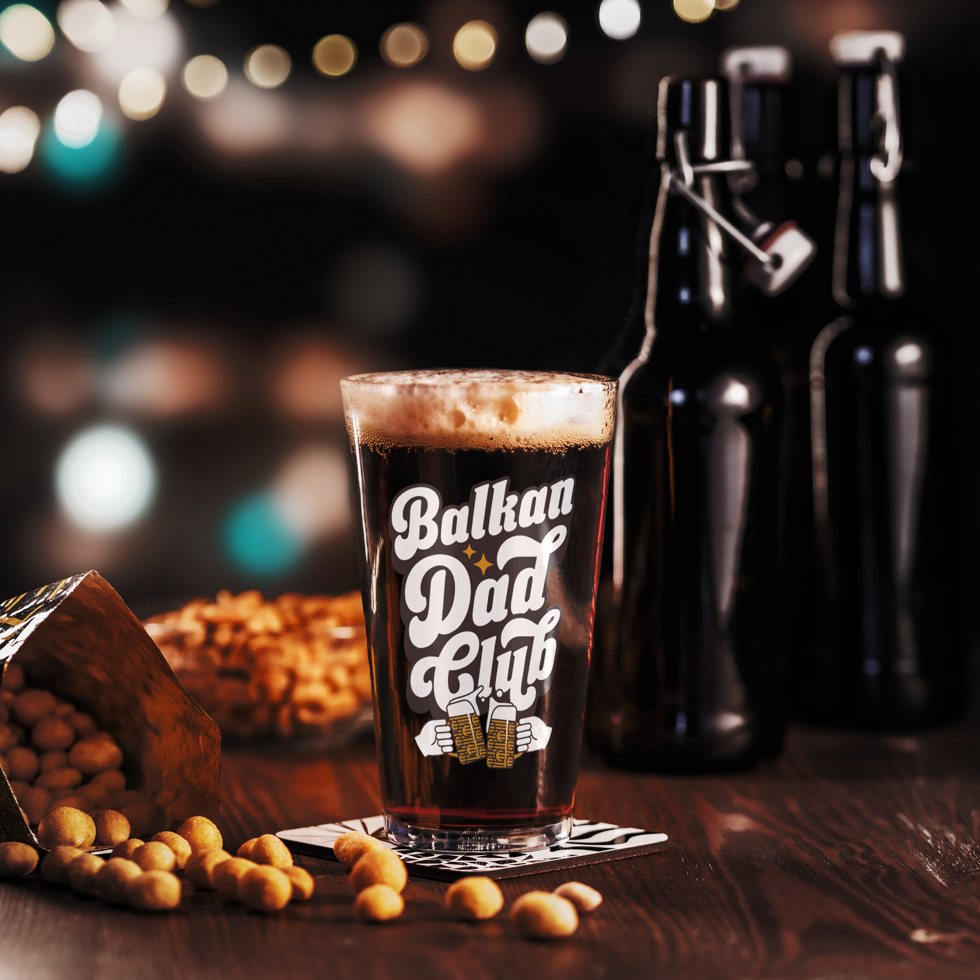 Balkan Dad Club Pint Glass