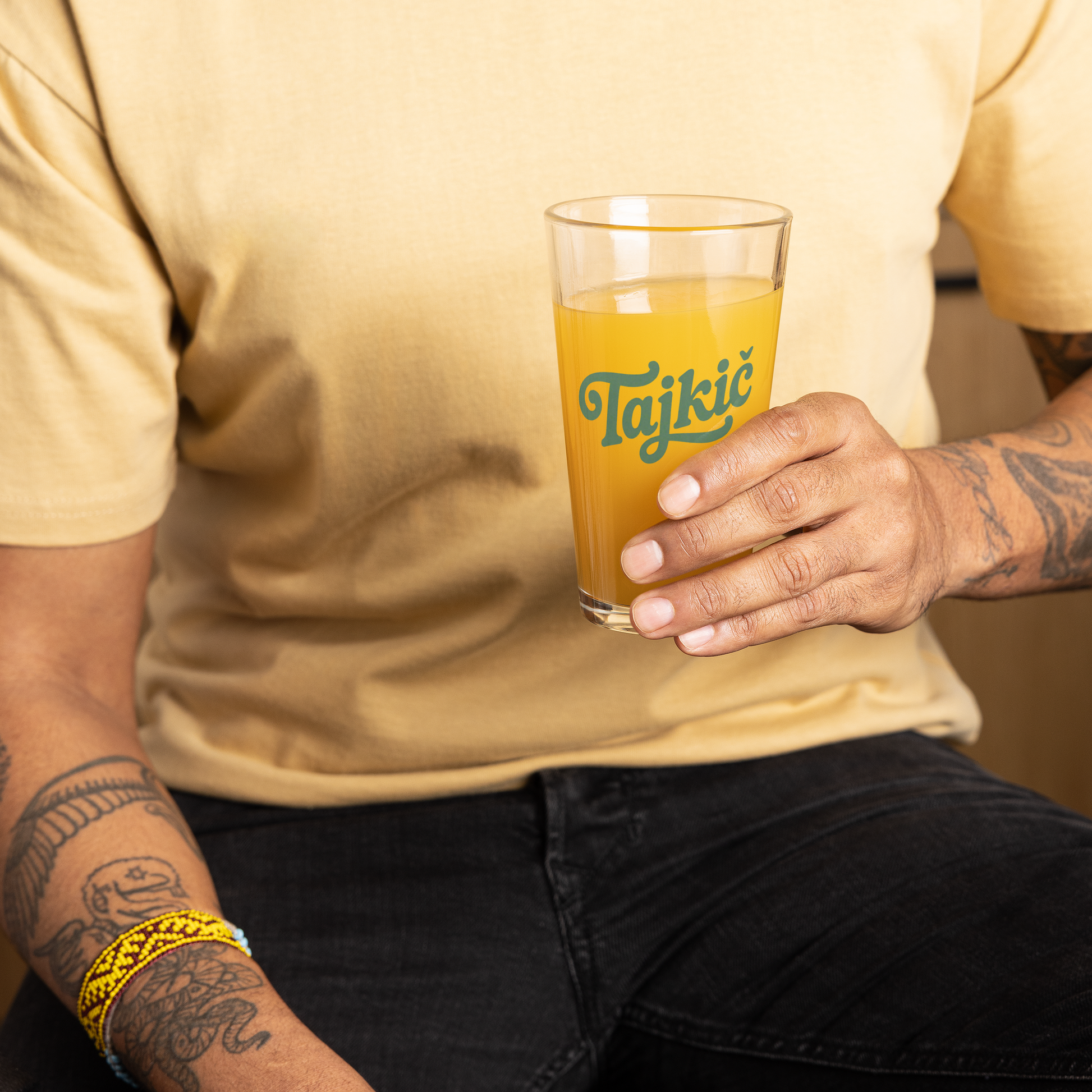 Serbian Tajkić Pint Glass