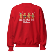 Tallava gingerbread Christmas sweater with gingerbread musicians.