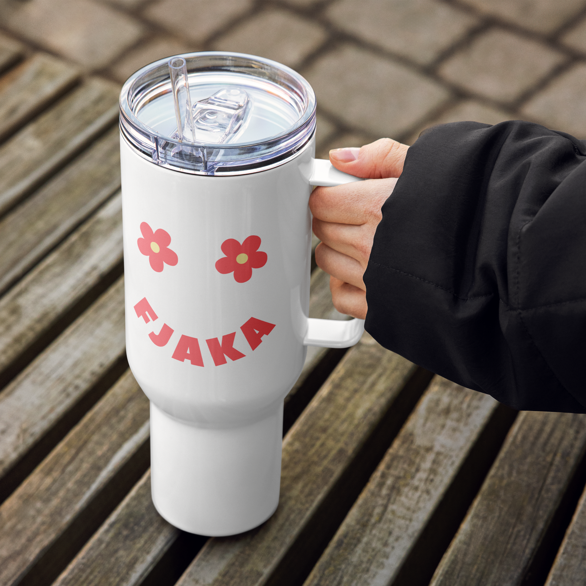 Fjaka Smiley Face Balkan Tumbler