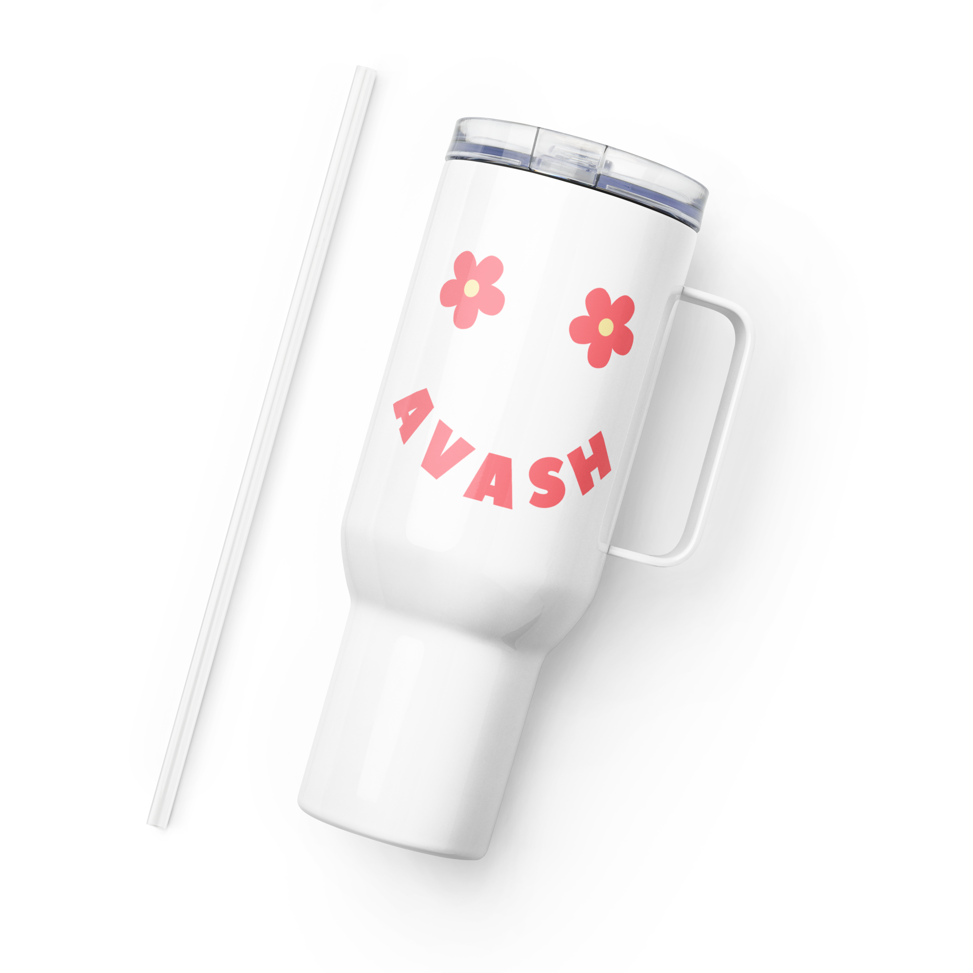 Avash Smiley Face Albanian Tumbler