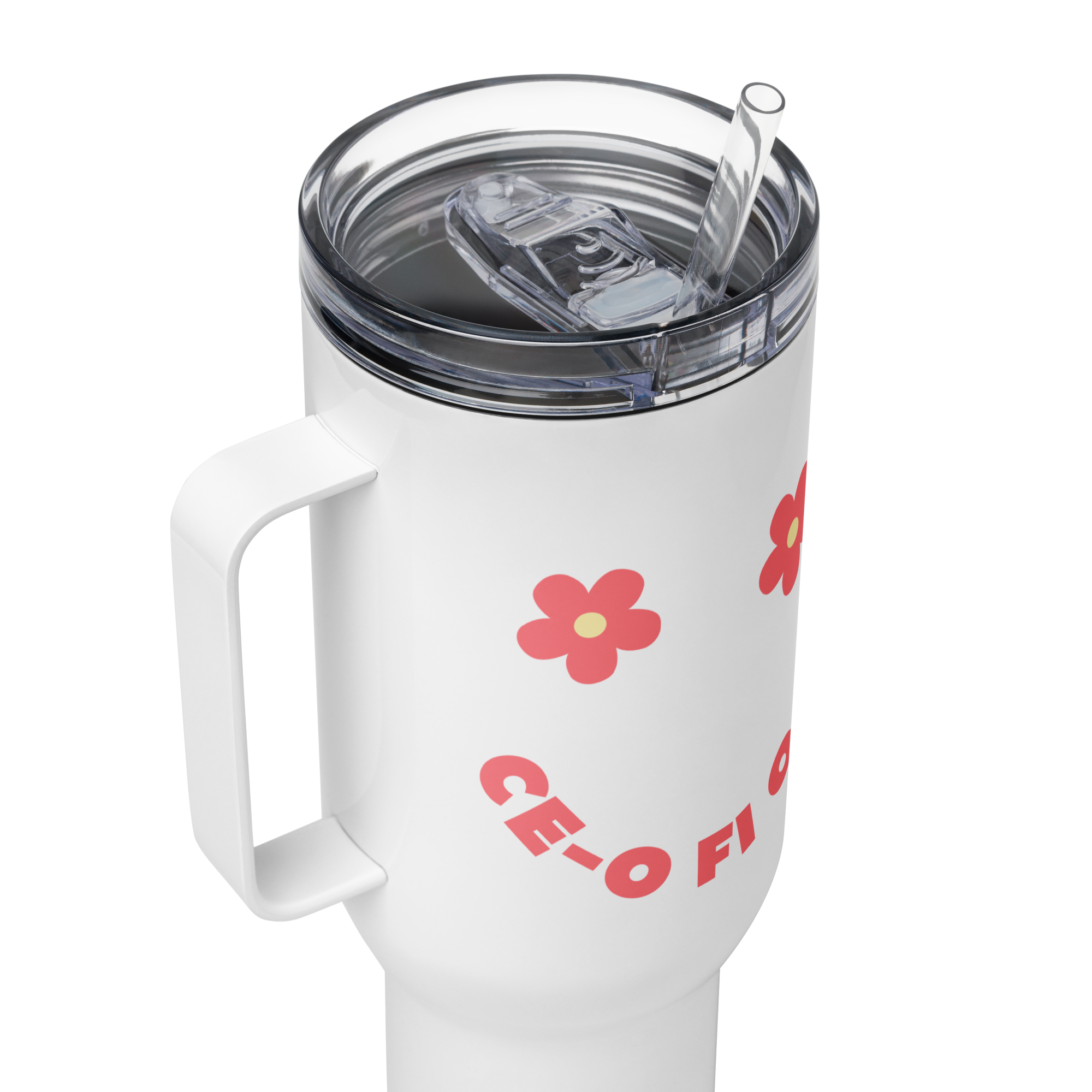 Ce-o Fi O Fi Smiley Face Romanian Tumbler