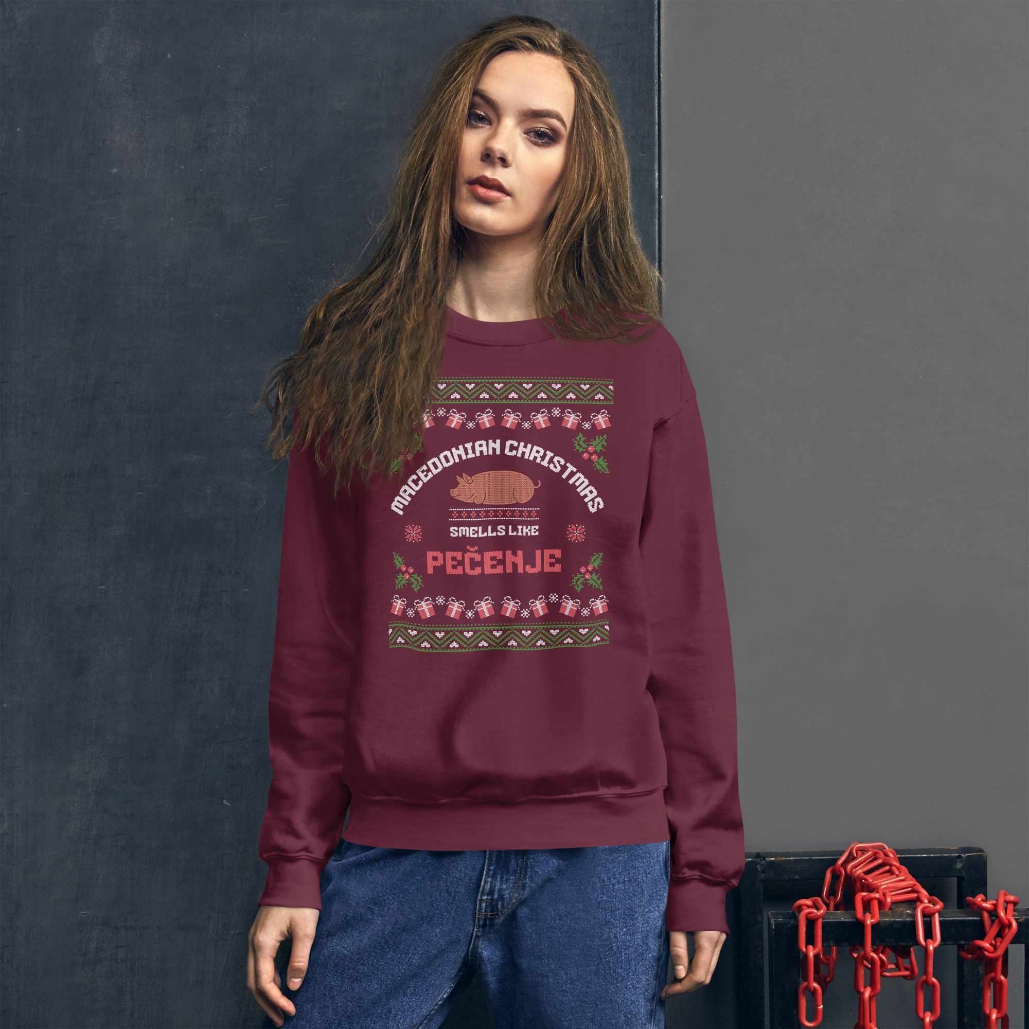 Macedonian Christmas Smells Like Pečenje Sweater