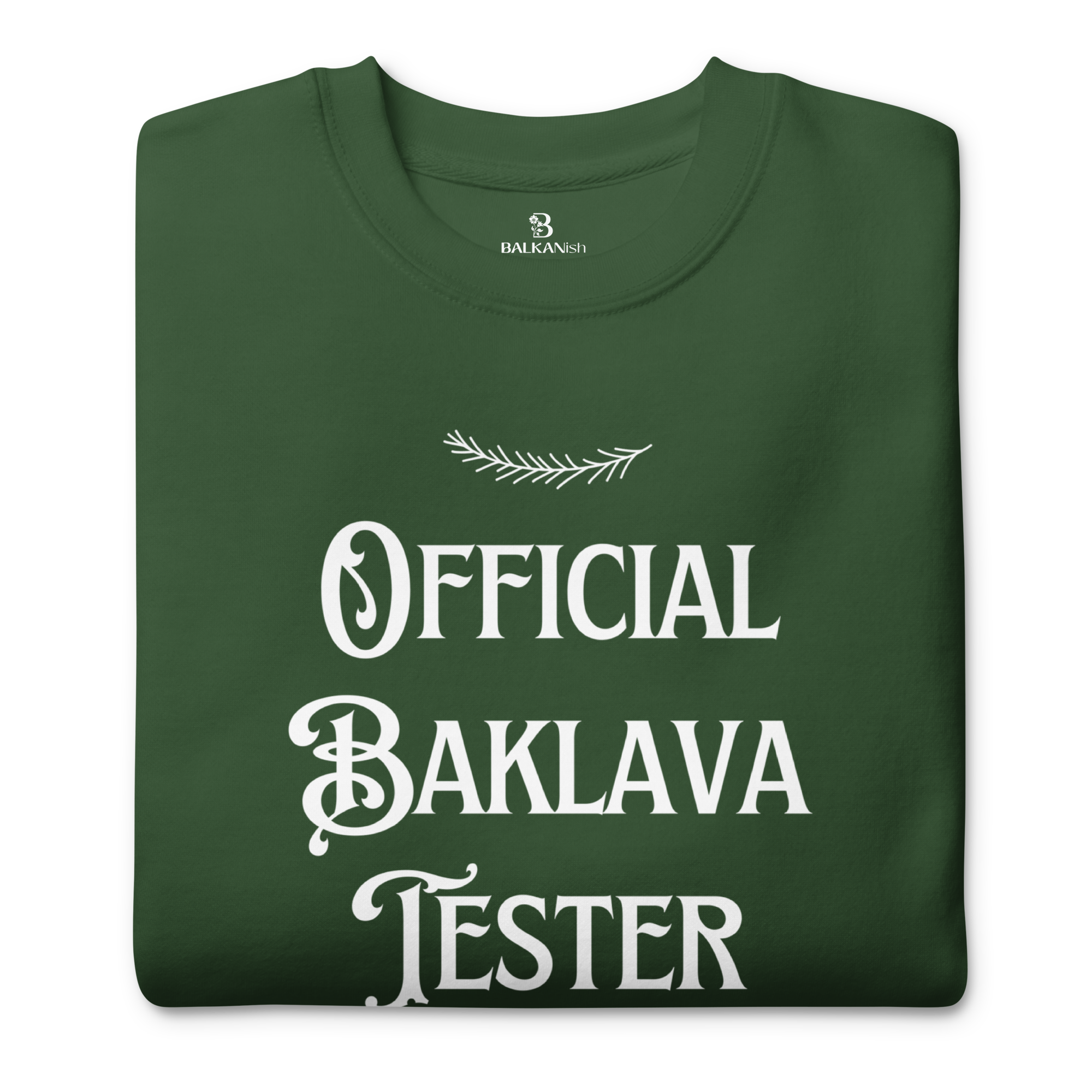 Official Baklava Tester Christmas Crewneck