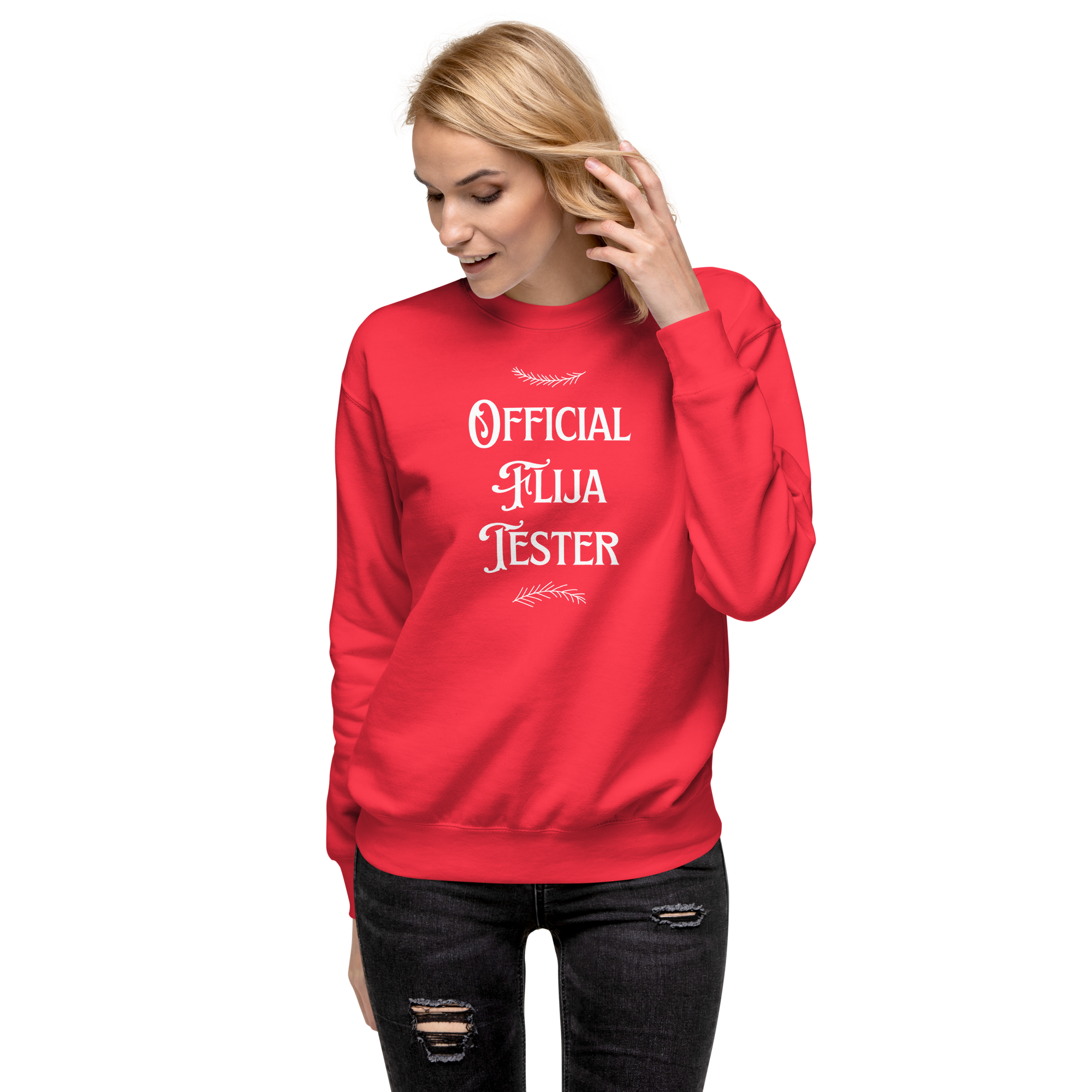 Official Flija Tester Christmas Crewneck