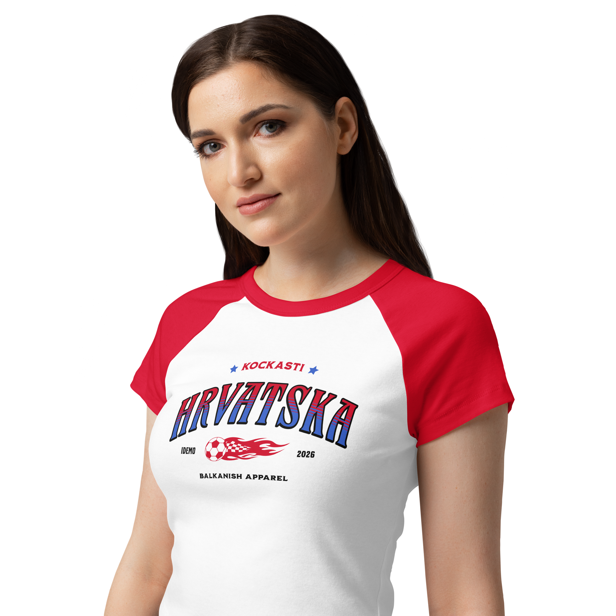 Limited Edition Hrvatska Women’s Raglan Baby Tee