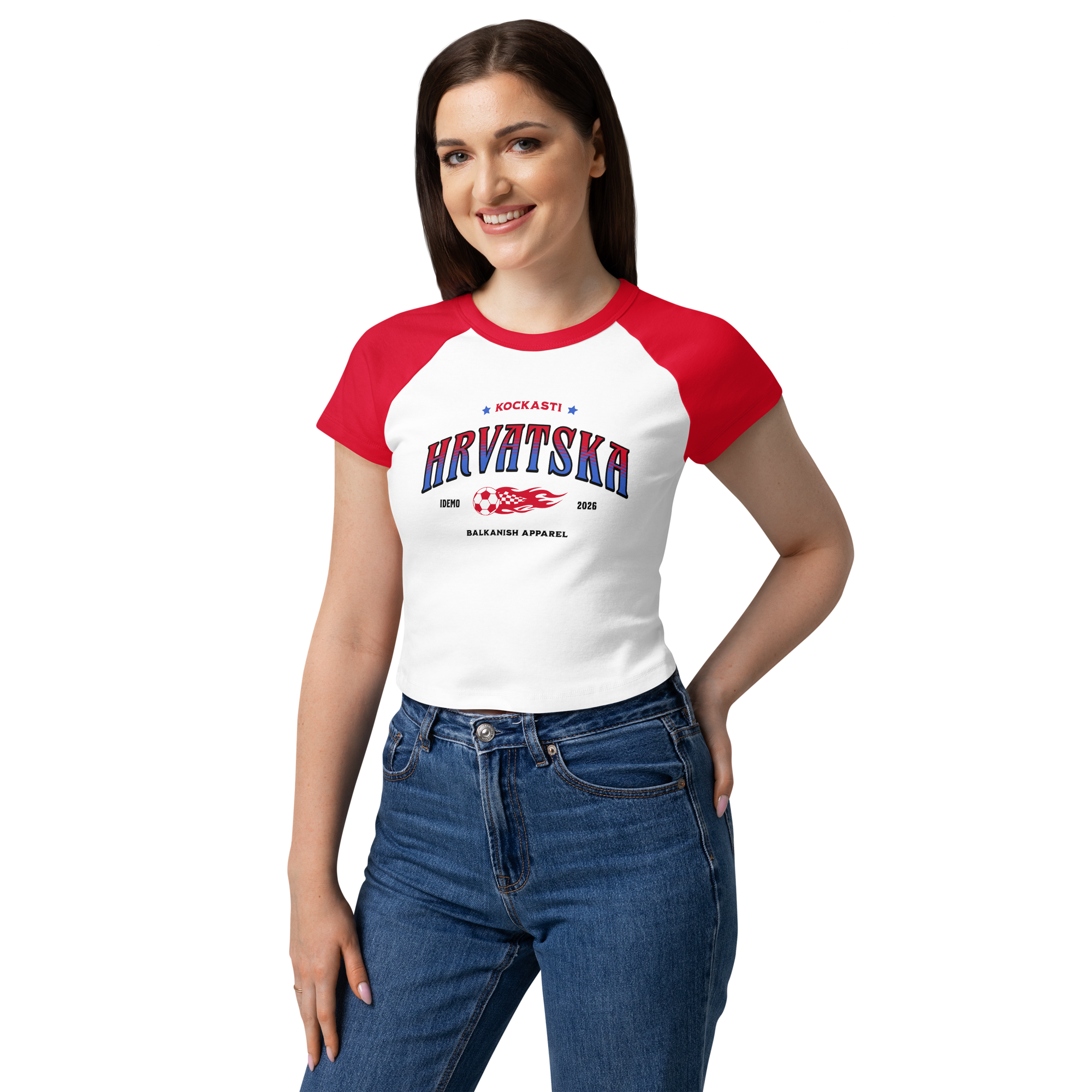 Limited Edition Hrvatska Women’s Raglan Baby Tee